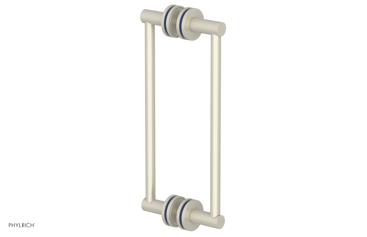 JOLIE - 12" Double Sided Shower Pull with "Navy Blue" Accents 222-93-12