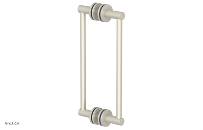 JOLIE - 12" Double Sided Shower Pull with "Navy Blue" Accents 222-93-12