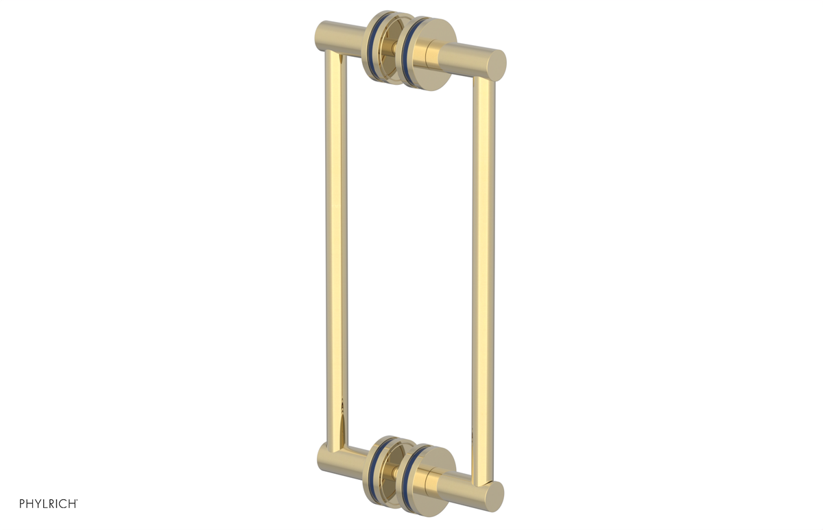 JOLIE - 12" Double Sided Shower Pull with "Navy Blue" Accents 222-93-12