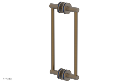 JOLIE - 12" Double Sided Shower Pull with "Navy Blue" Accents 222-93-12
