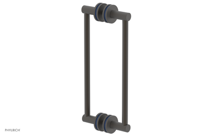 JOLIE - 12" Double Sided Shower Pull with "Navy Blue" Accents 222-93-12