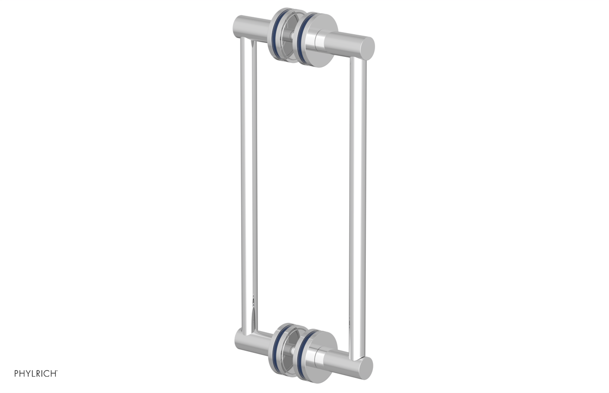 JOLIE - 12" Double Sided Shower Pull with "Navy Blue" Accents 222-93-12