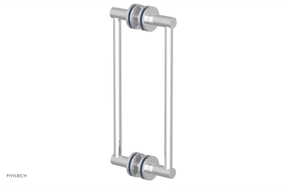 JOLIE - 12" Double Sided Shower Pull with "Navy Blue" Accents 222-93-12