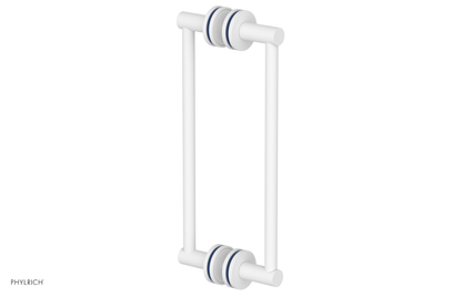 JOLIE - 12" Double Sided Shower Pull with "Navy Blue" Accents 222-93-12