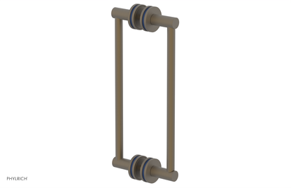 JOLIE - 12" Double Sided Shower Pull with "Navy Blue" Accents 222-93-12