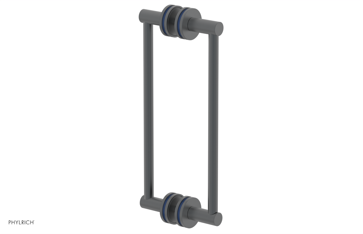 JOLIE - 12" Double Sided Shower Pull with "Navy Blue" Accents 222-93-12
