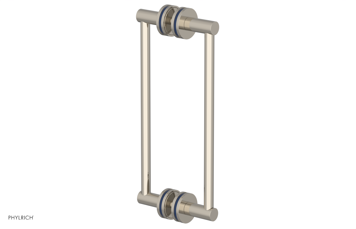 JOLIE - 12" Double Sided Shower Pull with "Navy Blue" Accents 222-93-12