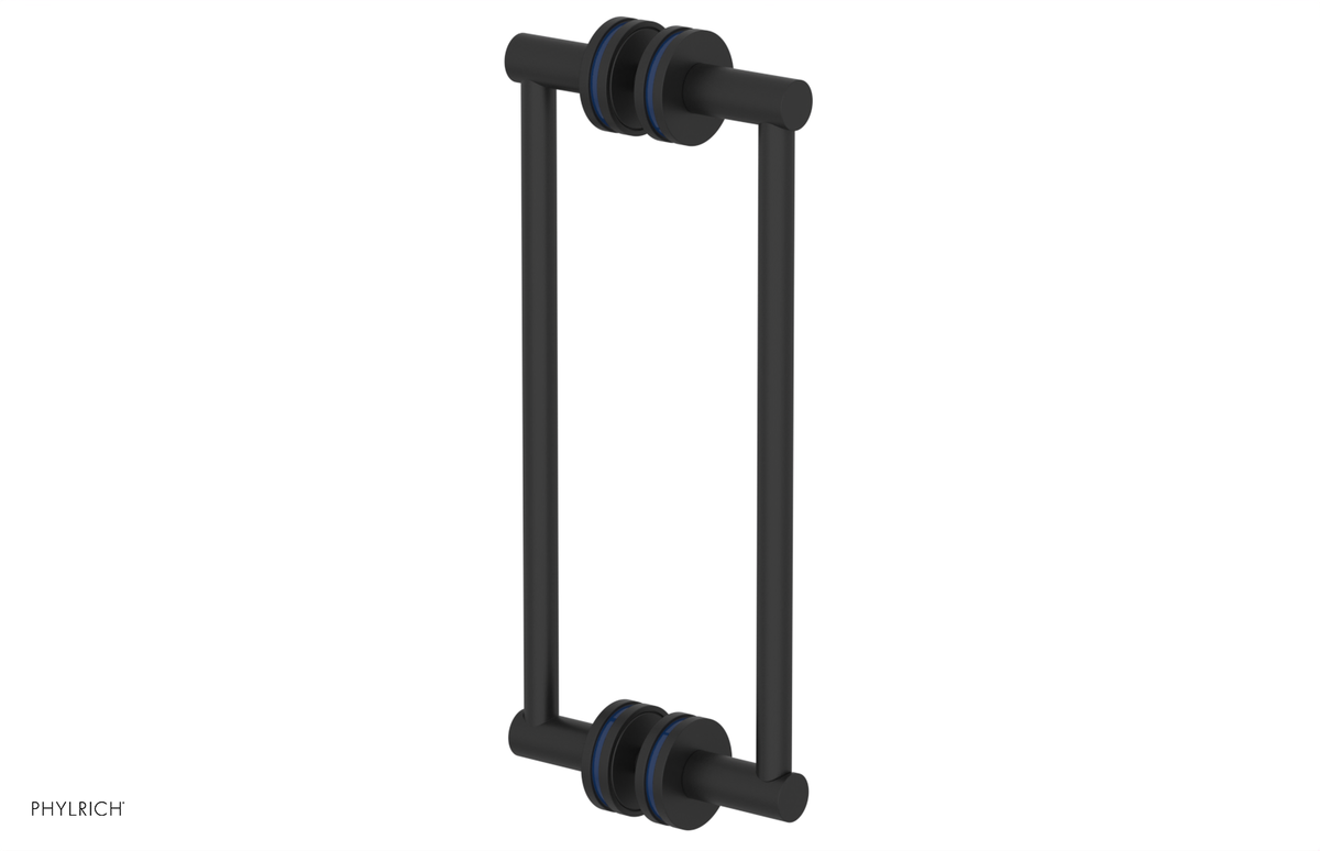 JOLIE - 12" Double Sided Shower Pull with "Navy Blue" Accents 222-93-12