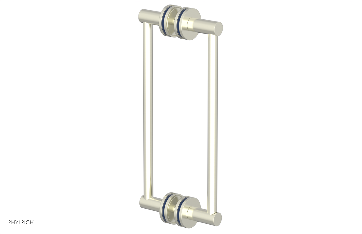 JOLIE - 12" Double Sided Shower Pull with "Navy Blue" Accents 222-93-12