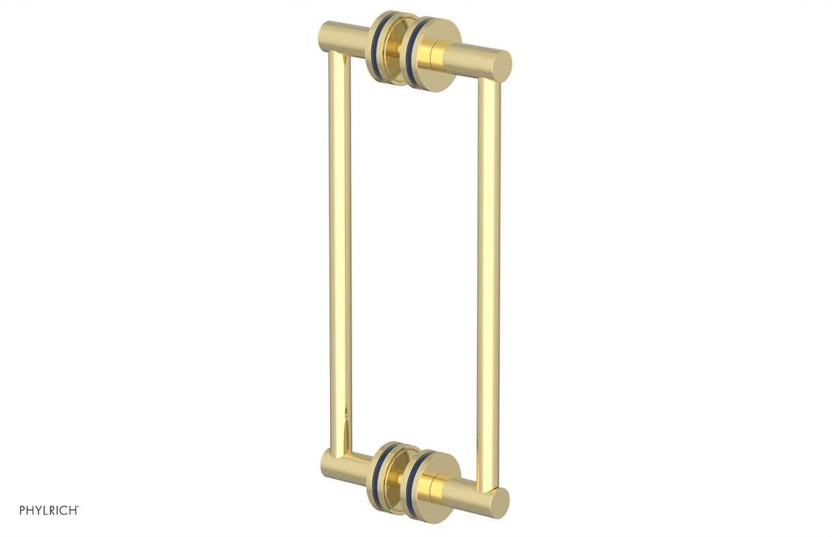 JOLIE - 12" Double Sided Shower Pull with "Navy Blue" Accents 222-93-12