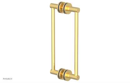 JOLIE - 12" Double Sided Shower Pull with "Navy Blue" Accents 222-93-12