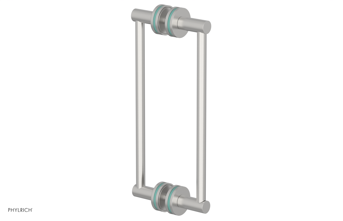 JOLIE - 12" Double Sided Shower Pull with "Turqoise" Accents 222-93-12