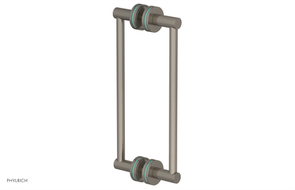 JOLIE - 12" Double Sided Shower Pull with "Turqoise" Accents 222-93-12