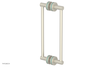 JOLIE - 12" Double Sided Shower Pull with "Turqoise" Accents 222-93-12