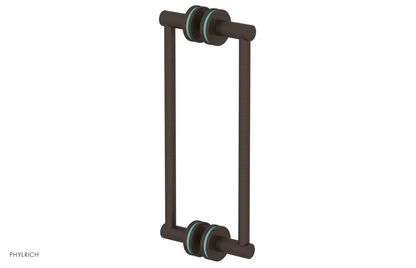 JOLIE - 12" Double Sided Shower Pull with "Turqoise" Accents 222-93-12
