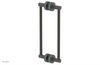 JOLIE - 12" Double Sided Shower Pull with "Turqoise" Accents 222-93-12