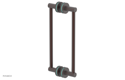 JOLIE - 12" Double Sided Shower Pull with "Turqoise" Accents 222-93-12
