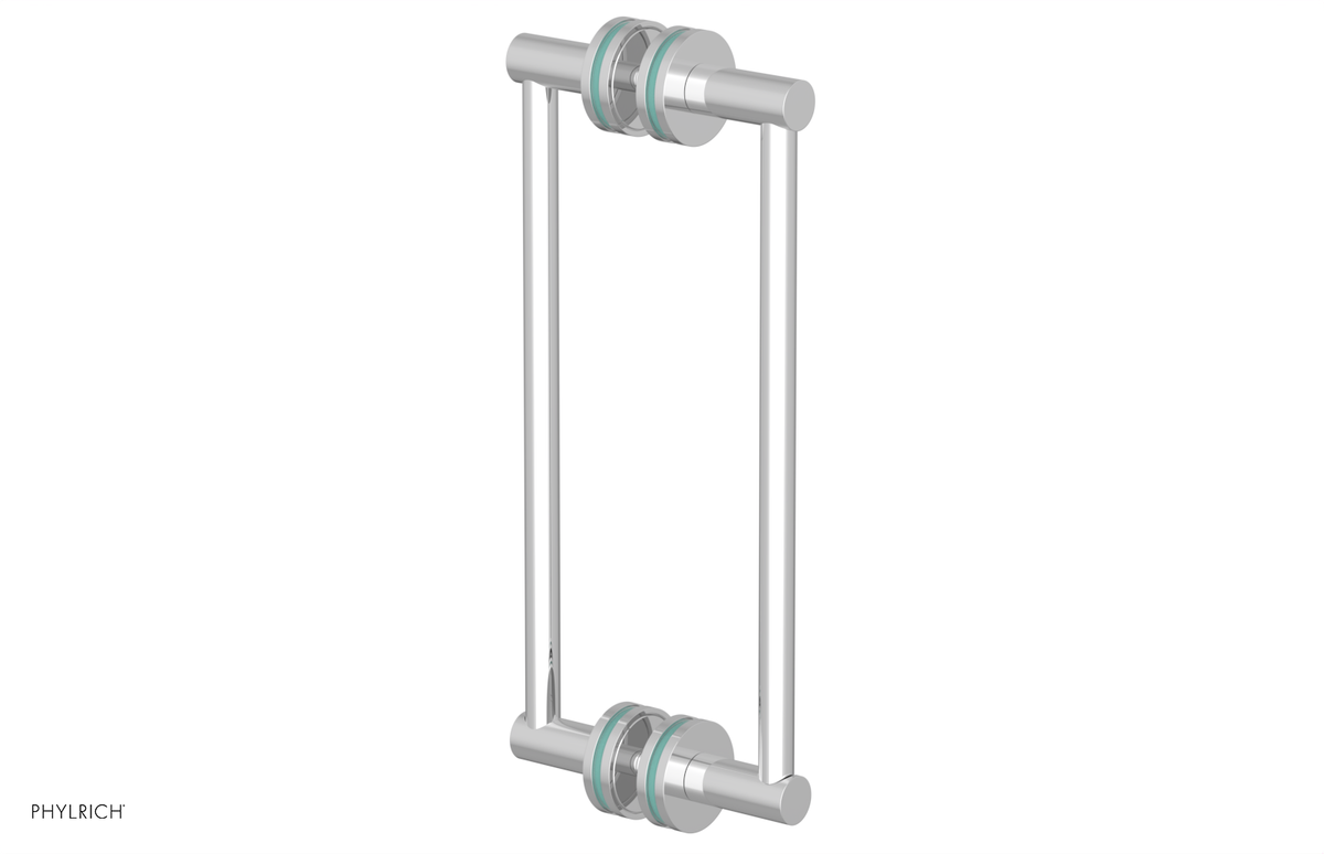 JOLIE - 12" Double Sided Shower Pull with "Turqoise" Accents 222-93-12