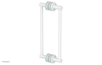 JOLIE - 12" Double Sided Shower Pull with "Turqoise" Accents 222-93-12