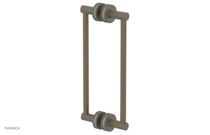 JOLIE - 12" Double Sided Shower Pull with "Turqoise" Accents 222-93-12