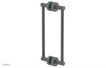 JOLIE - 12" Double Sided Shower Pull with "Turqoise" Accents 222-93-12