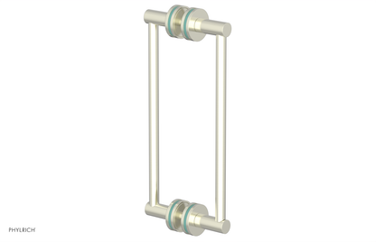 JOLIE - 12" Double Sided Shower Pull with "Turqoise" Accents 222-93-12