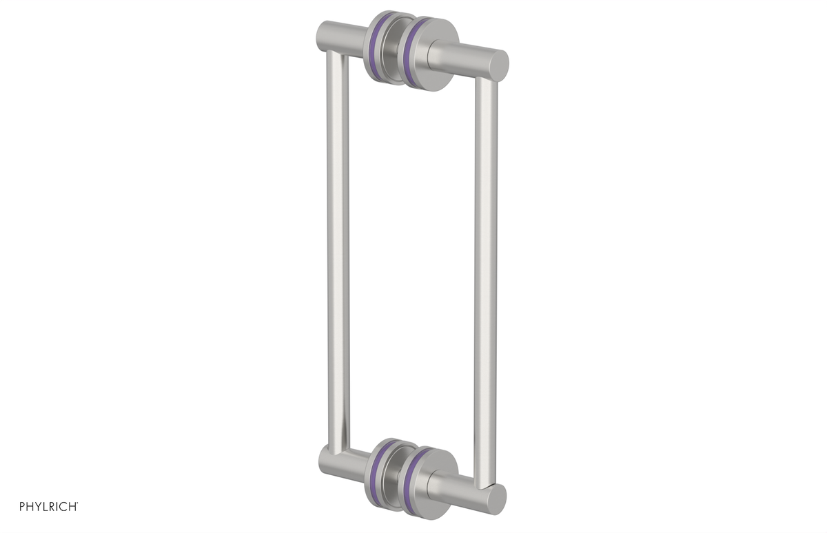 JOLIE - 12" Double Sided Shower Pull with "Purple" Accents 222-93-12