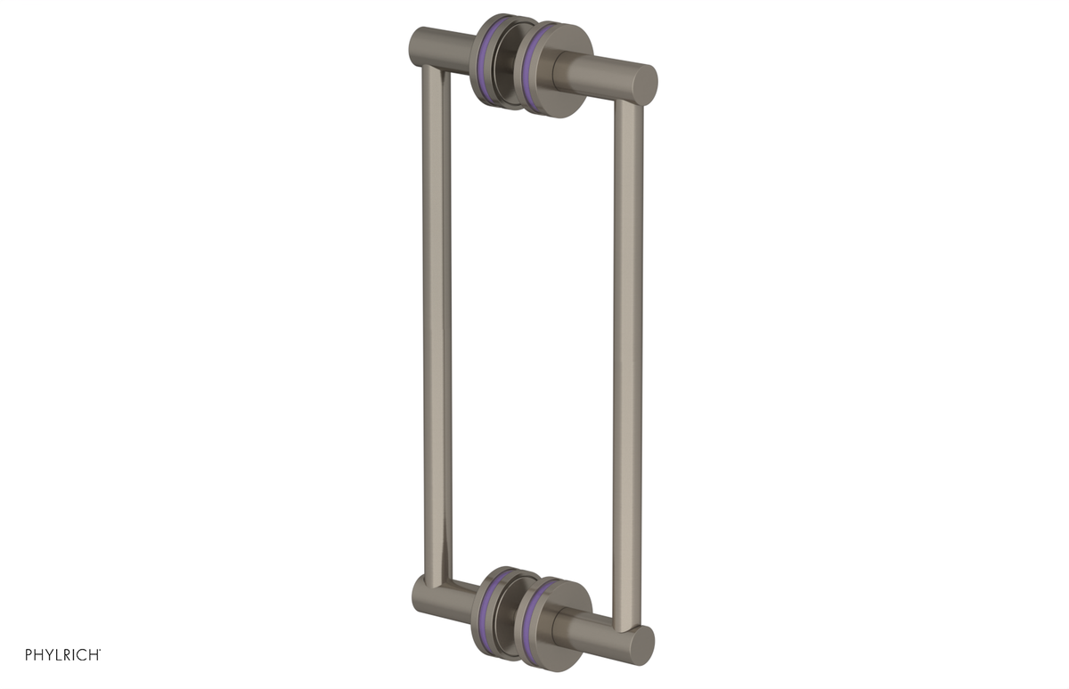 JOLIE - 12" Double Sided Shower Pull with "Purple" Accents 222-93-12