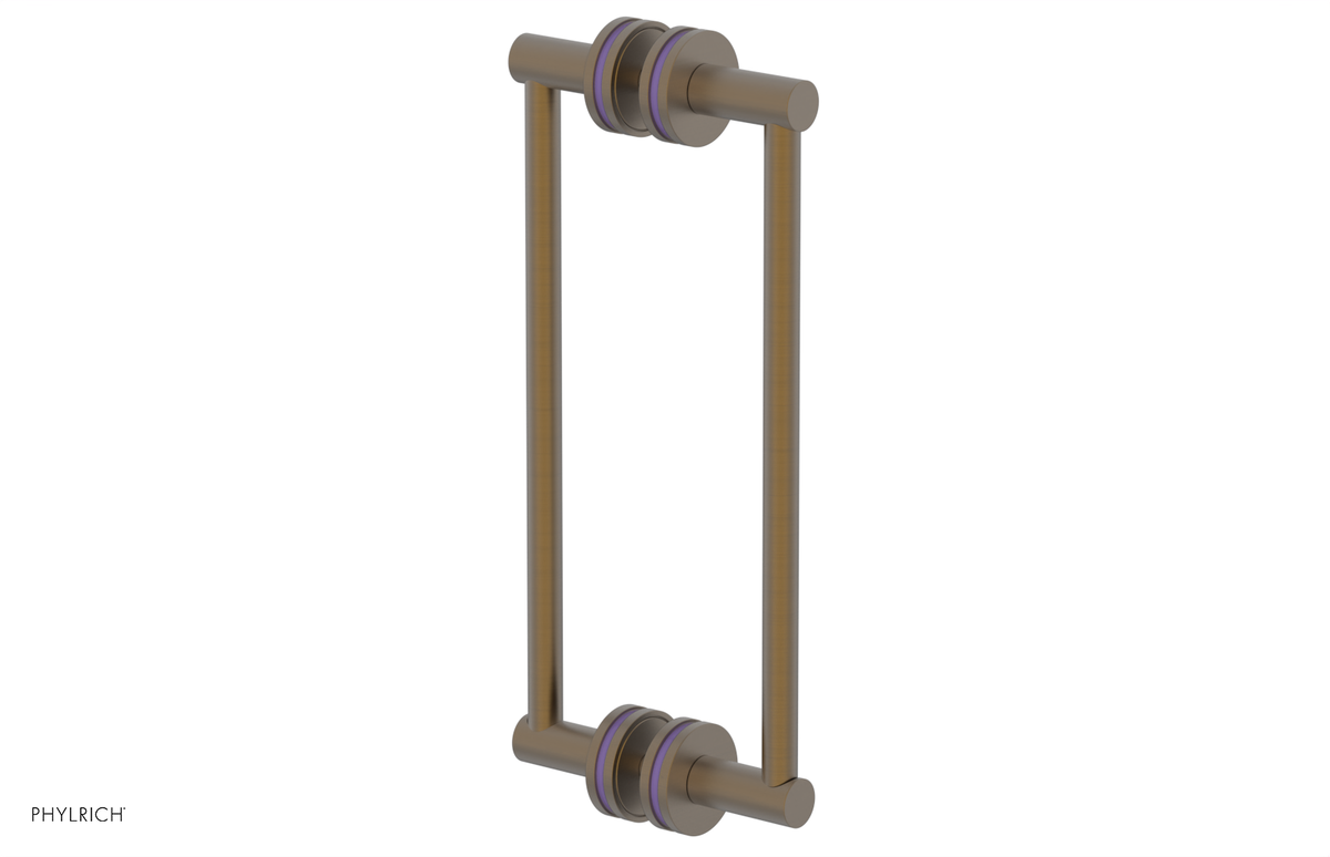 JOLIE - 12" Double Sided Shower Pull with "Purple" Accents 222-93-12