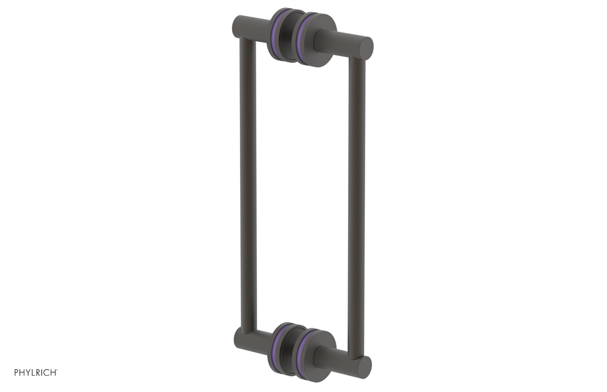 JOLIE - 12" Double Sided Shower Pull with "Purple" Accents 222-93-12