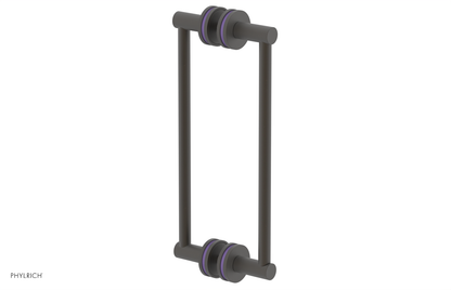 JOLIE - 12" Double Sided Shower Pull with "Purple" Accents 222-93-12