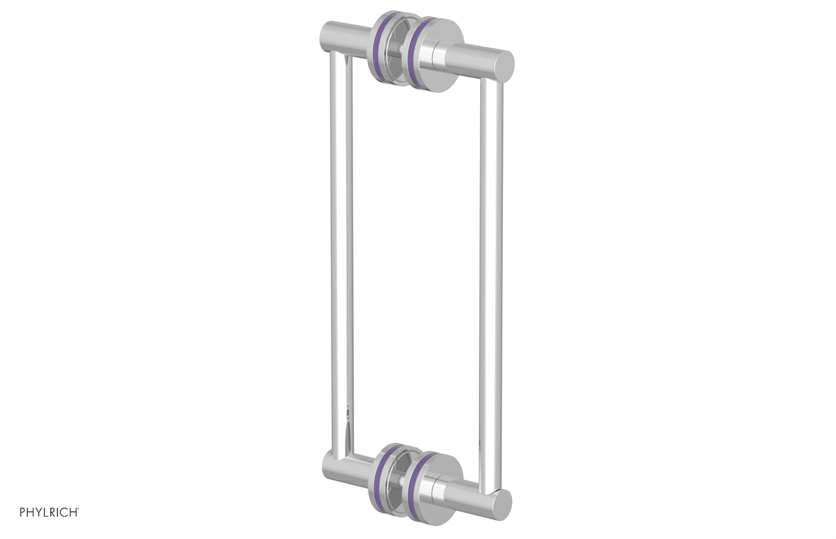 JOLIE - 12" Double Sided Shower Pull with "Purple" Accents 222-93-12