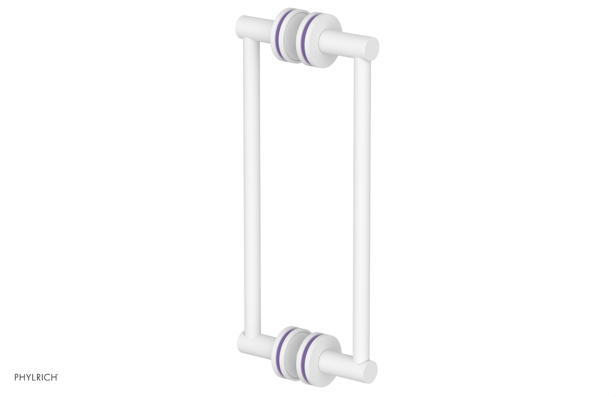JOLIE - 12" Double Sided Shower Pull with "Purple" Accents 222-93-12