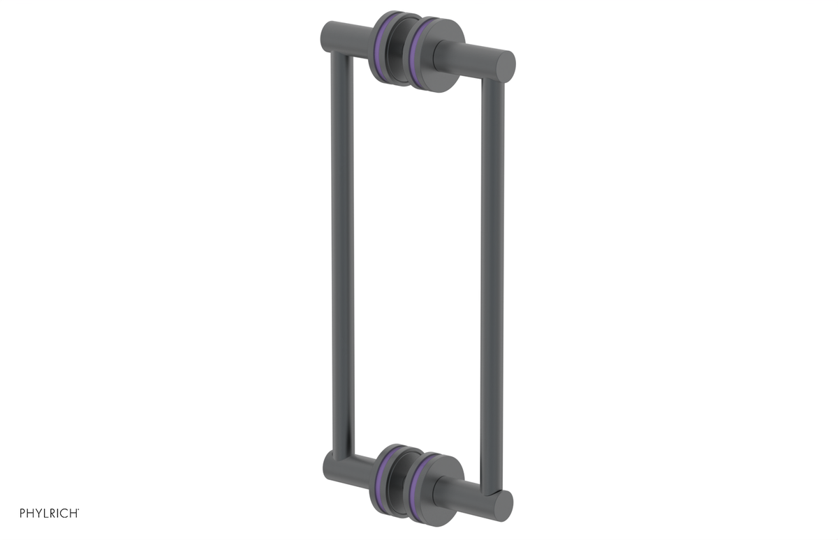 JOLIE - 12" Double Sided Shower Pull with "Purple" Accents 222-93-12