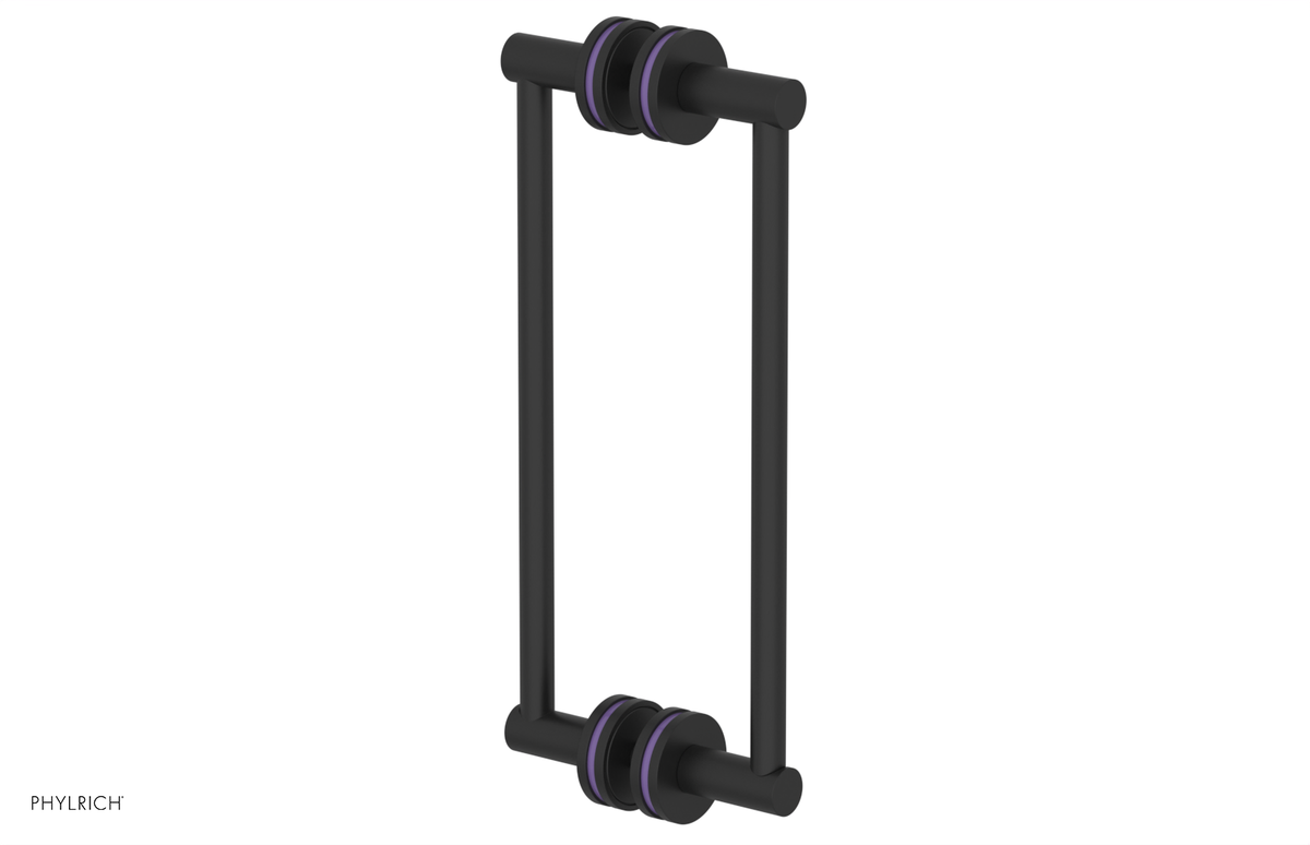 JOLIE - 12" Double Sided Shower Pull with "Purple" Accents 222-93-12
