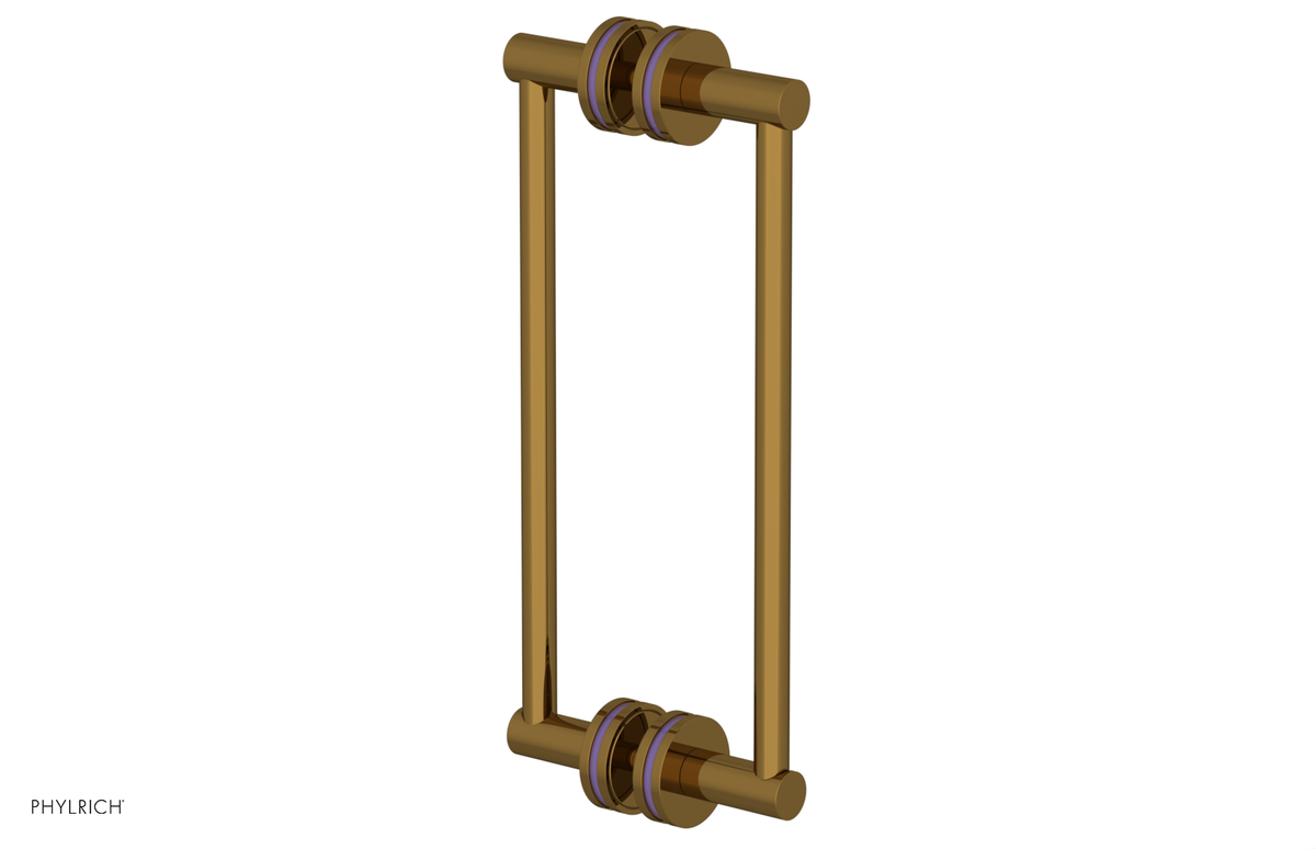 JOLIE - 12" Double Sided Shower Pull with "Purple" Accents 222-93-12