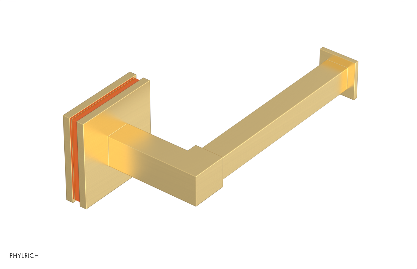 Phylrich JOLIE Paper Holder with "Orange" Accents 222S-74