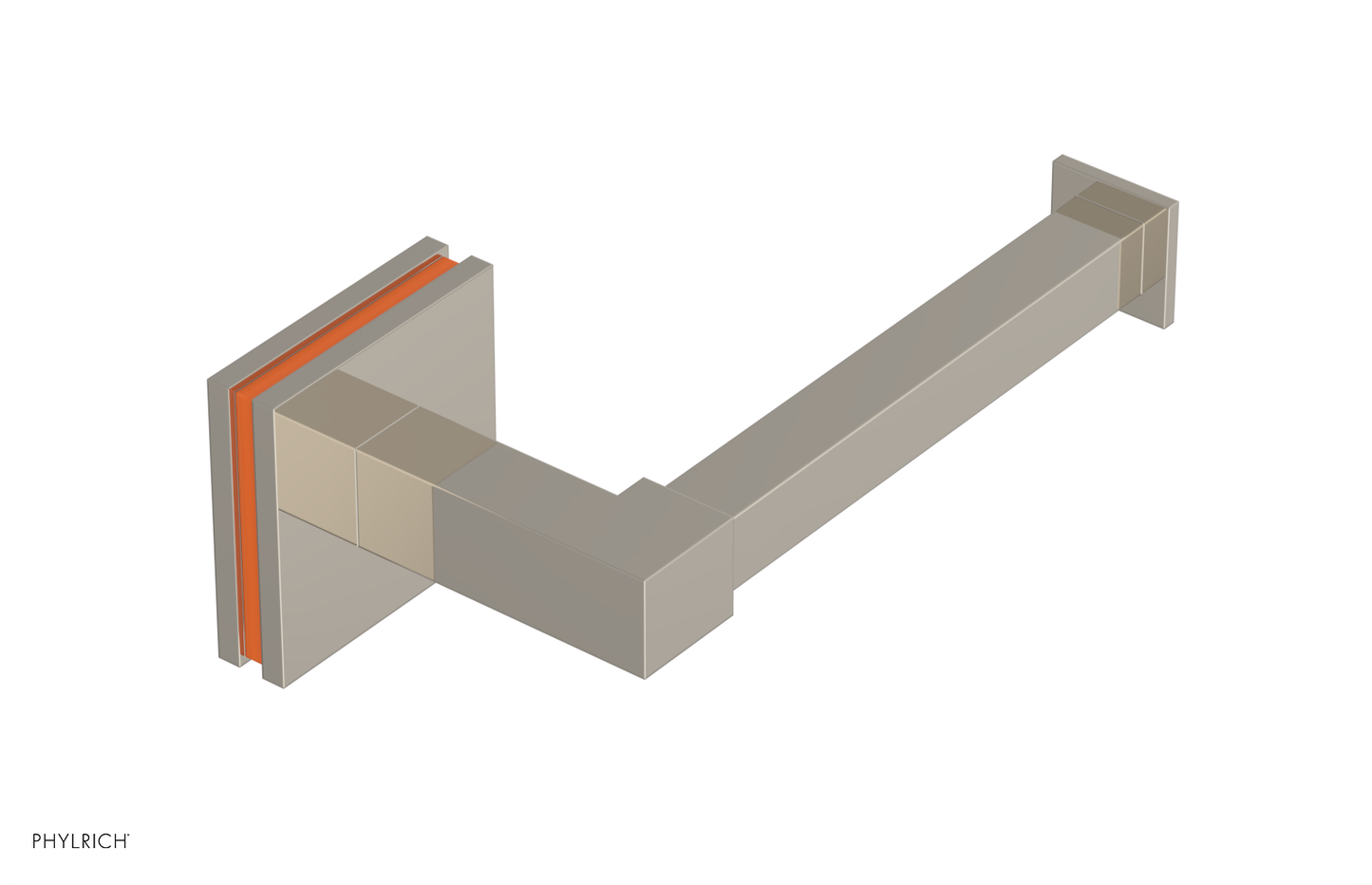 Phylrich JOLIE Paper Holder with "Orange" Accents 222S-74