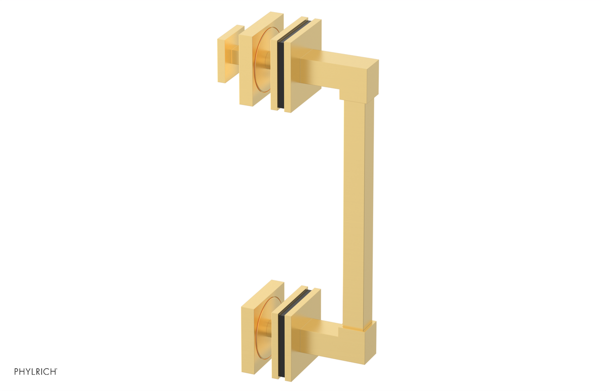 JOLIE - 8" Single Sided Shower Pull with "Black" Accents 222S-92-08