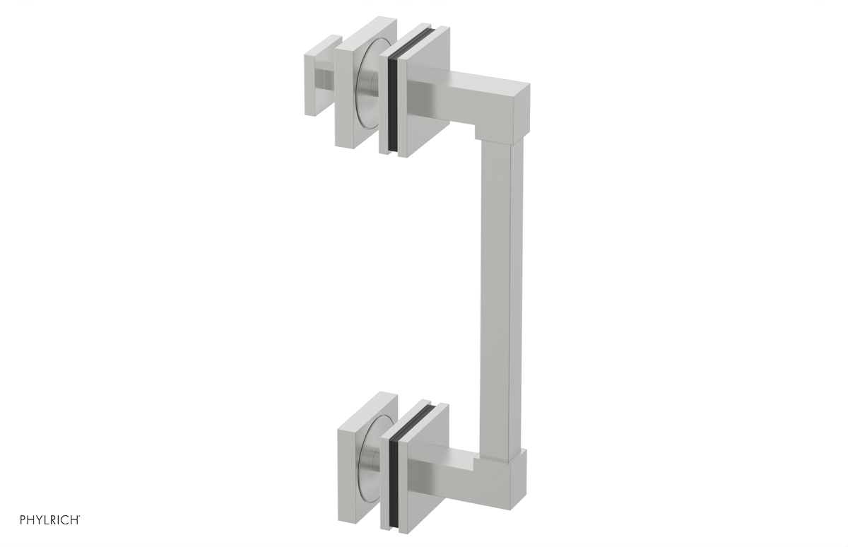 JOLIE - 8" Single Sided Shower Pull with "Black" Accents 222S-92-08