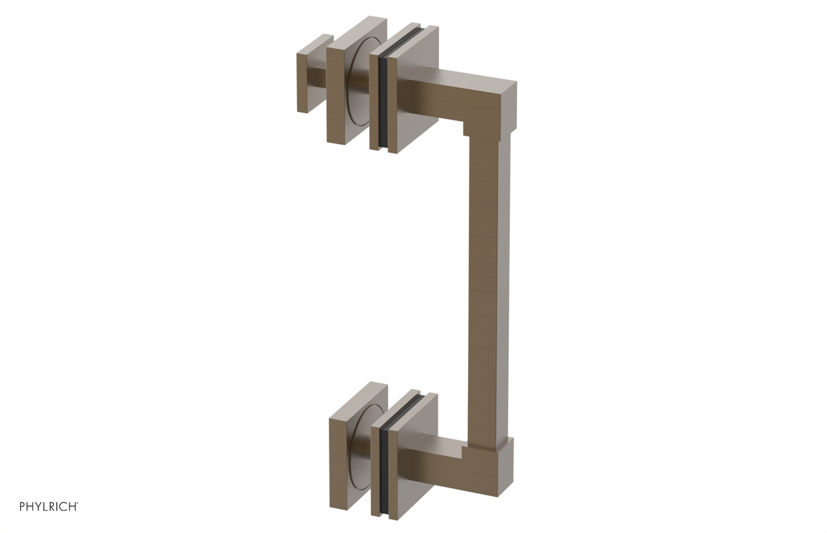 JOLIE - 8" Single Sided Shower Pull with "Black" Accents 222S-92-08