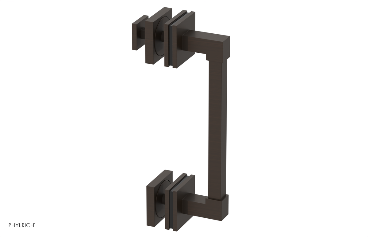 JOLIE - 8" Single Sided Shower Pull with "Black" Accents 222S-92-08