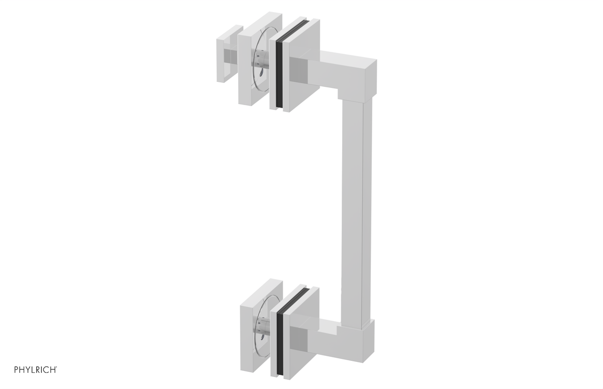 JOLIE - 8" Single Sided Shower Pull with "Black" Accents 222S-92-08
