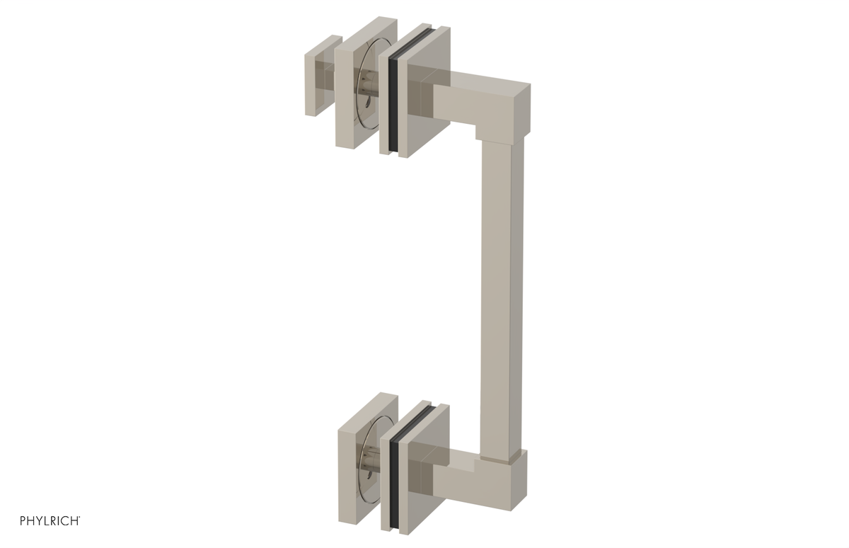 JOLIE - 8" Single Sided Shower Pull with "Black" Accents 222S-92-08