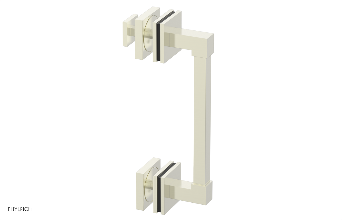 JOLIE - 8" Single Sided Shower Pull with "Black" Accents 222S-92-08