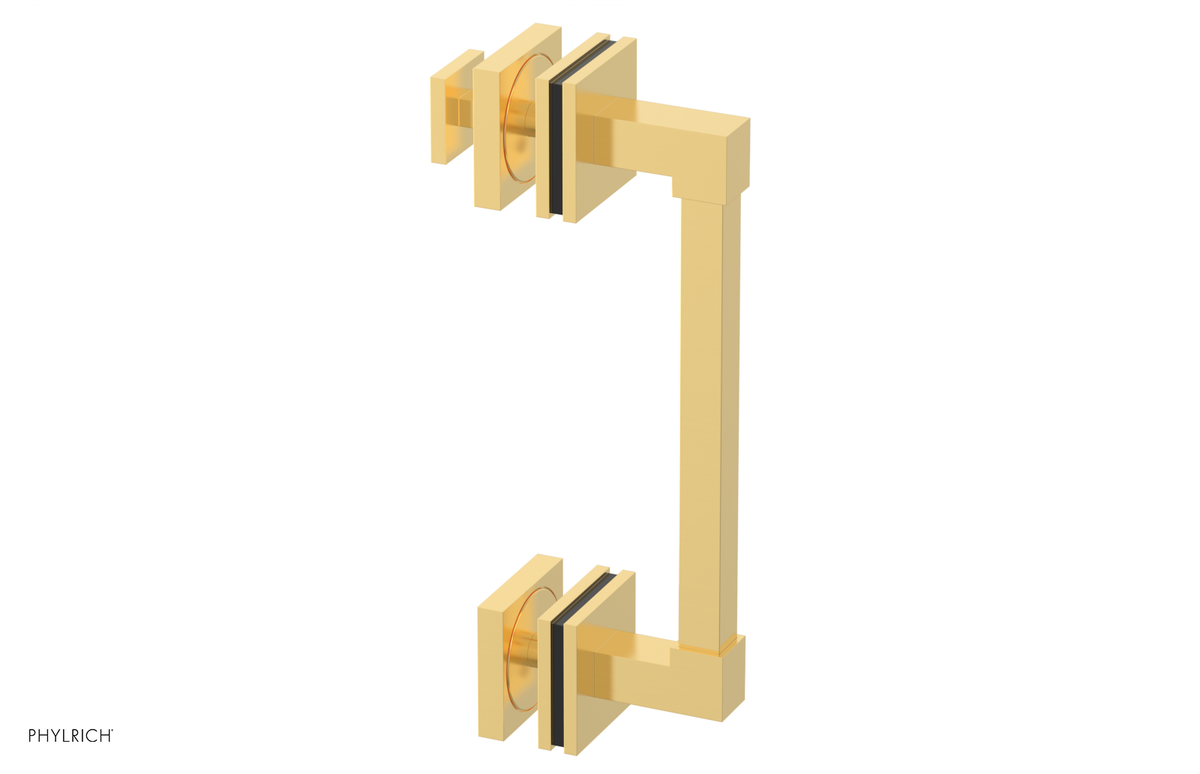 JOLIE - 8" Single Sided Shower Pull with "Black" Accents 222S-92-08