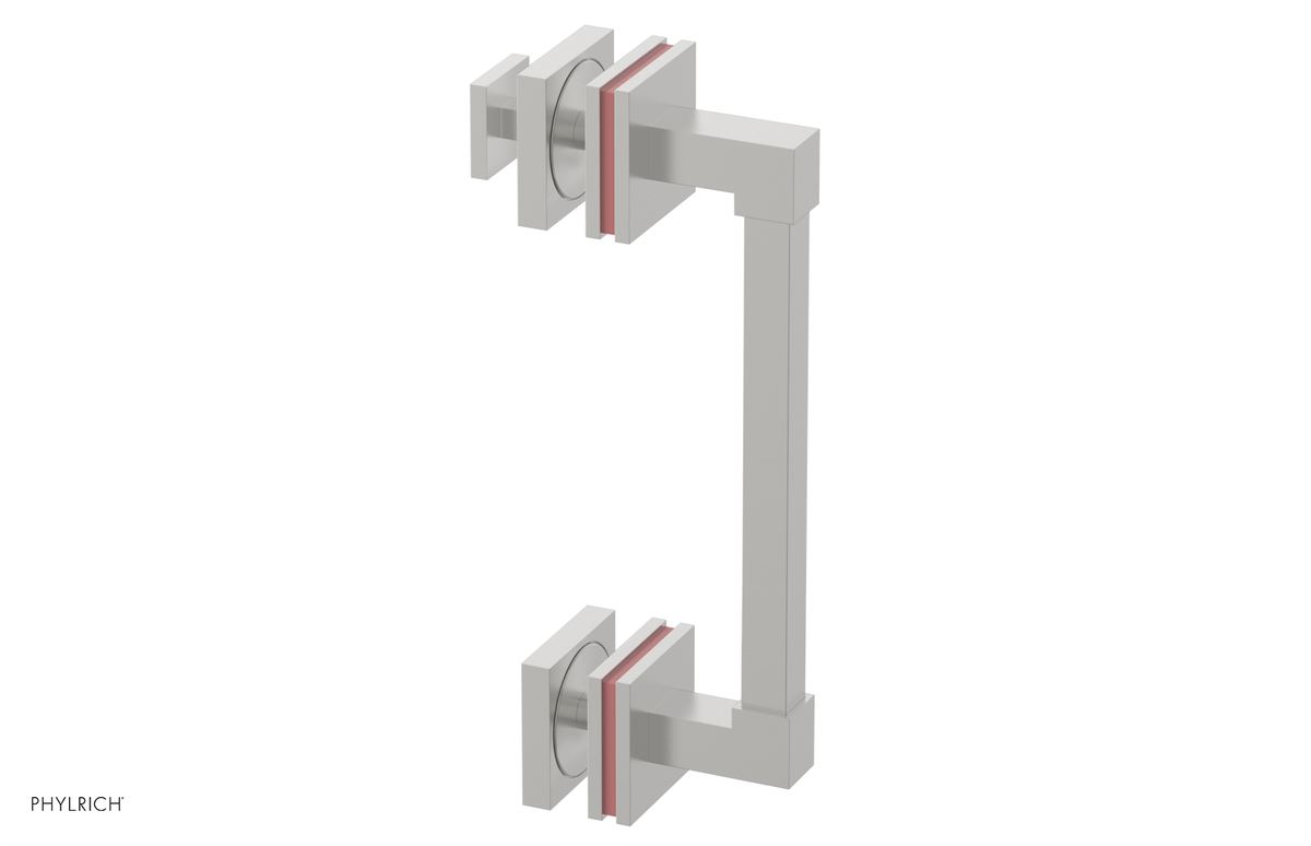 JOLIE - 8" Single Sided Shower Pull with "Pink" Accents 222S-92-08