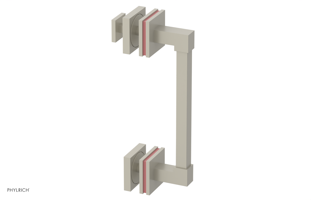 JOLIE - 8" Single Sided Shower Pull with "Pink" Accents 222S-92-08