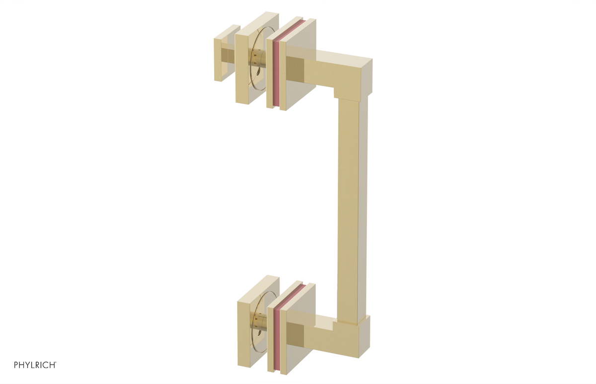 JOLIE - 8" Single Sided Shower Pull with "Pink" Accents 222S-92-08