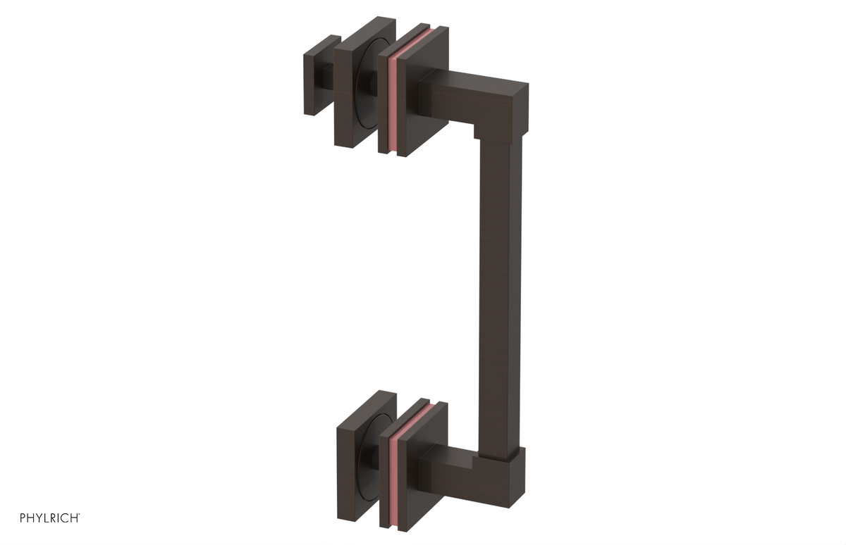 JOLIE - 8" Single Sided Shower Pull with "Pink" Accents 222S-92-08